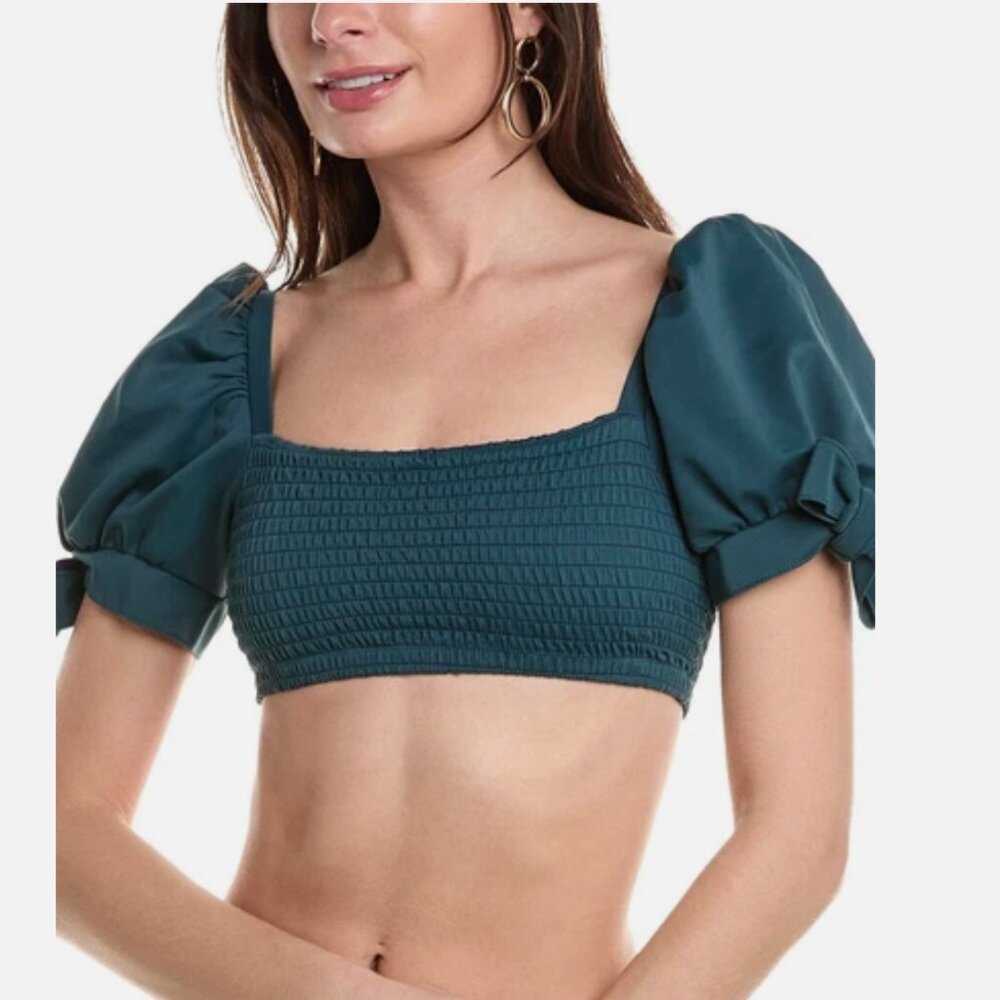 NEW Agua Bendita Fera Top Green Size XL